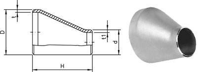 ANSI/ASME B16.9 Butt weld Reducers Manufacturer & Exporter