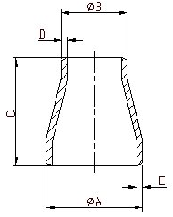 Eccentric Reducers Sch. 10S